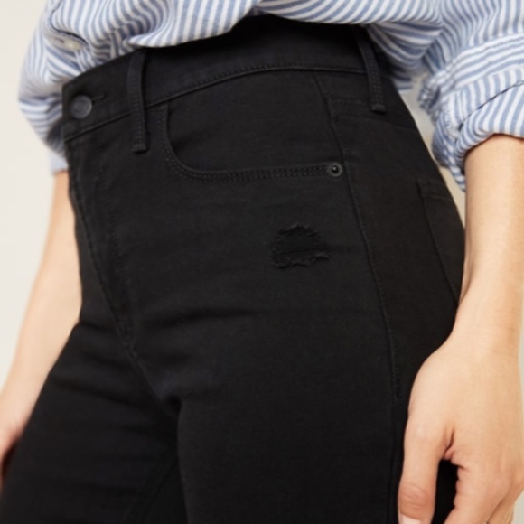 Old Navy | Black Rockstar Skinny Jeans  Sz 6 - Picture 2 of 16